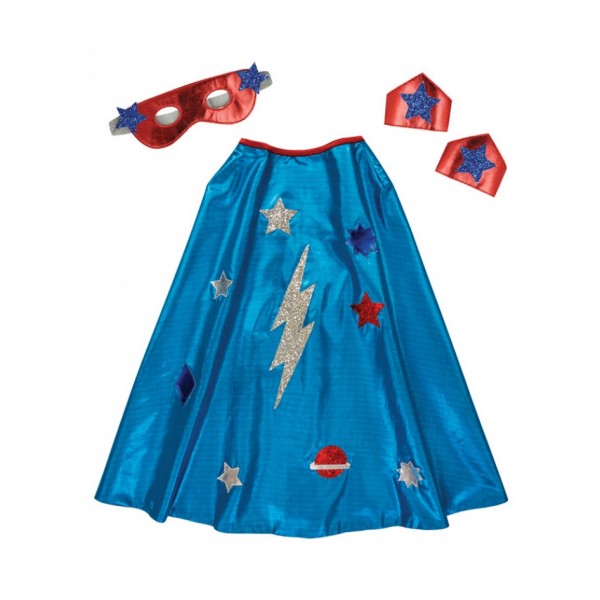 Meri Meri Blue Superhero Costume MAGIC WEAR 