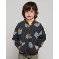 Bobo Choses THE ELEPHANT ALL OVER ORGANIC ZIPPED HOODIE ΚΟΡΙΤΣΙ