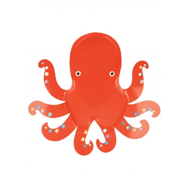 Πιάτο Octopus (8τμχ) ΠΑΙΔΙΚΑ ΑΞΕΣΟΥΑΡ