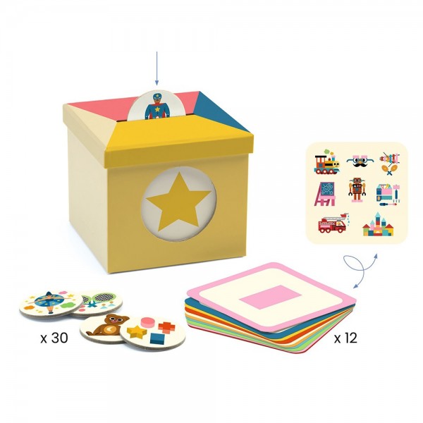Djeco Εκπαιδευτικό παιχνίδι παρατήρησης και ταξινόμησης 'Kioukoi toys' ΕΚΠΑΙΔΕΥΤΙΚΑ ΠΑΙΧΝΙΔΙΑ