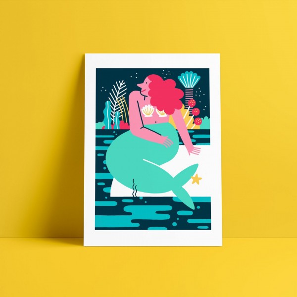 Mermaid // A4 Digital Print MAMA
