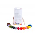 Crayon Rocks - 16 χρώματα σε  λευκό υφασμάτινο πουγκί ΑΞΕΣΟΥΑΡ