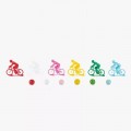Moulin Roty Set of 6 cyclists with marbles ΕΚΠΑΙΔΕΥΤΙΚΑ ΠΑΙΧΝΙΔΙΑ