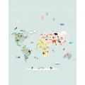 Παιδικη διακοσμηση τοιχου - Mimi'lou: Ταπετσαρία "Worldmap" ΑΞΕΣΟΥΑΡ