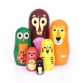 Παιδικη διακοσμηση - omm studio matryoshka - animals, μπαμπουσκες, ξυλινες μπαμπουσκες ζωακια
