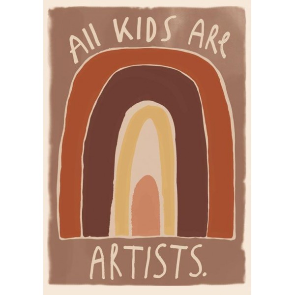 Παιδικη διακοσμηση τοιχου - Studio Loco Poster - All Kids are artists  ΑΞΕΣΟΥΑΡ