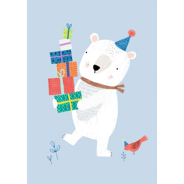 Petit Monkey Postcard - Polar Bear
